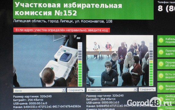 На избирательных участках Липецкой области установлены уже 198 комплексов видеонаблюдения