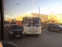 В Липецке в аварию попала маршрутка