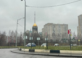 На колокольню храма Сергия Радонежского установлен купол