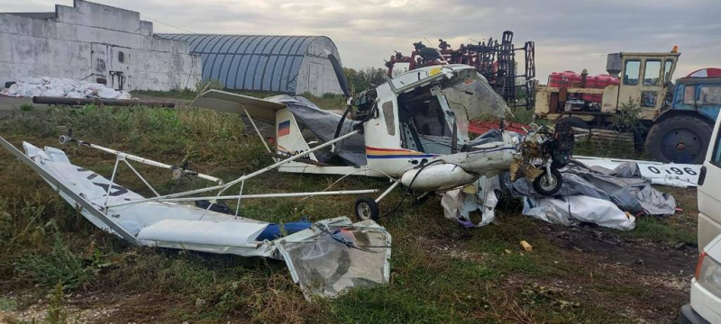 В Липецкой области жестко приземлился самолет – проверку проводит следственный комитет