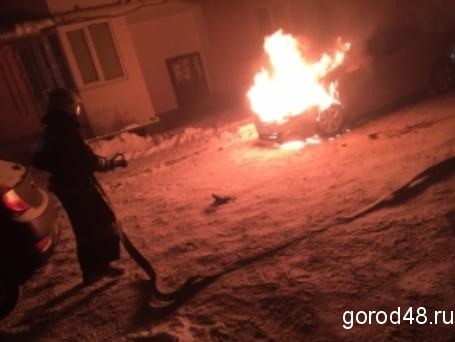 В Липецке сгорели две иномарки В Липецке сгорели две иномарки