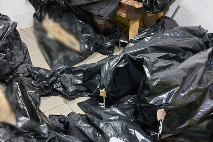 Чиновника уволили из-за фото с мешками трупов Чиновника уволили из-за фото с мешками трупов