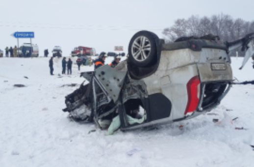 Под Липецком перевернулся автомобиль: один человек погиб, пятеро пострадали Под Липецком перевернулся автомобиль: один человек погиб, пятеро пострадали