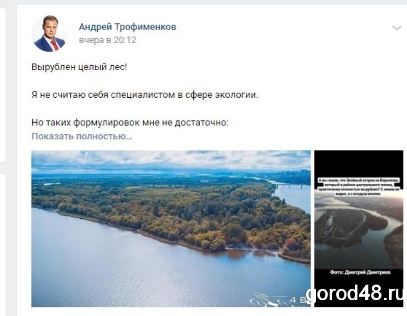 Депутат областного Совета: «Вырублен целый лес!» Депутат областного Совета: «Вырублен целый лес!»