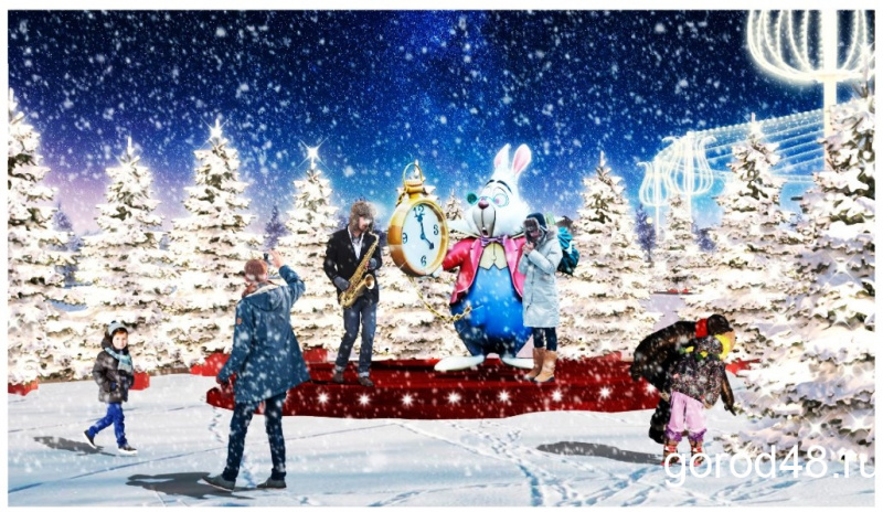 Новогоднее убранство площади Петра Великого обойдется администрации Липецка в 3,8 миллиона рублей