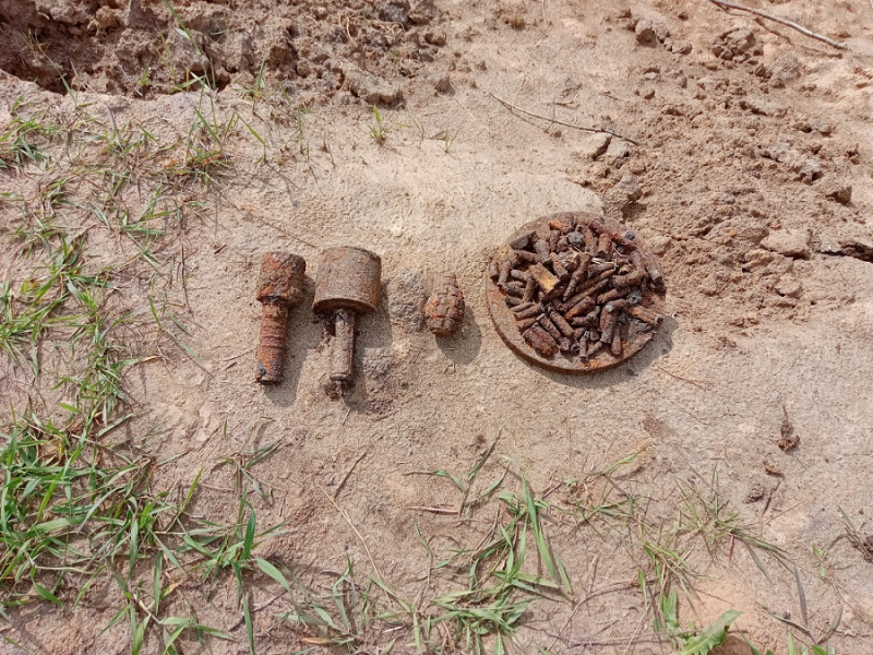 В Липецкой области сегодня уничтожили три гранаты