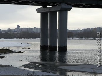 Лед на реке Воронеж становится опасным Лед на реке Воронеж становится опасным