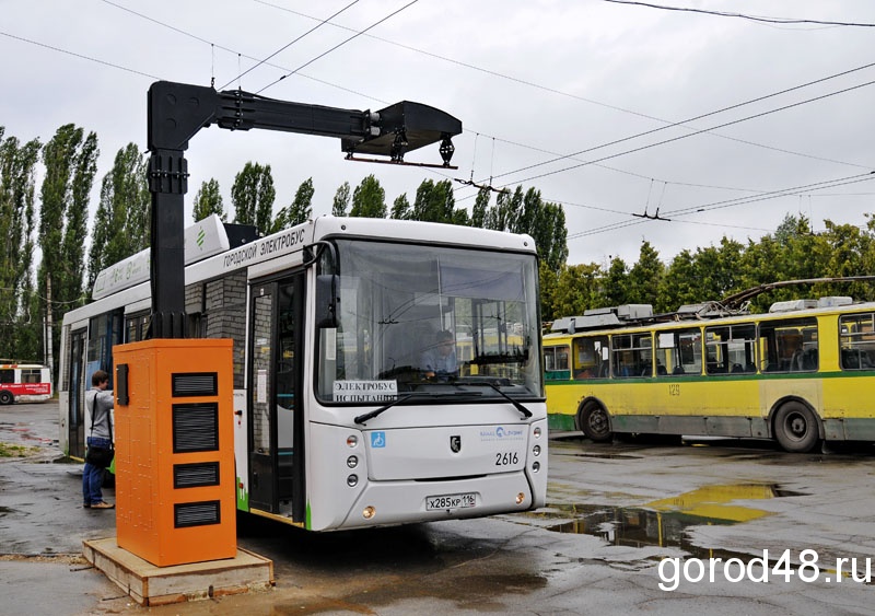 В Липецке появился электробус В Липецке появился электробус