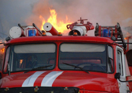 В Кемерове произошел крупный пожар на складе пиротехники