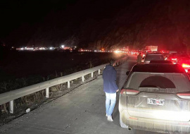 На КПП Верхний Ларс на границе Грузии образовалась автомобильная пробка в сторону РФ