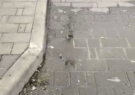 На улице Ворошилова из-под земли забил «фонтан»