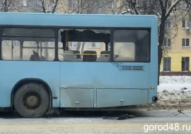 В Липецке снова столкнулись два автобуса