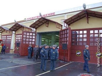 Первый пожарный отряд НЛМК справил новоселье Первый пожарный отряд НЛМК справил новоселье