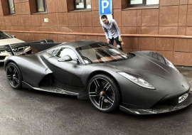 В Москве показали прототип нового российского спорткара Rossa