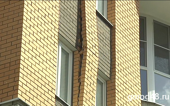 В Липецке разрушается новостройка В Липецке разрушается новостройка