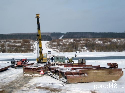 В Липецкой области разводят мосты В Липецкой области разводят мосты