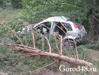 Перевернулся «Форд» и врезался в сосну Перевернулся «Форд» и врезался в сосну