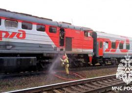 В Липецкой области загорелся локомотив поезда «Ейск — Санкт-Петербург» 