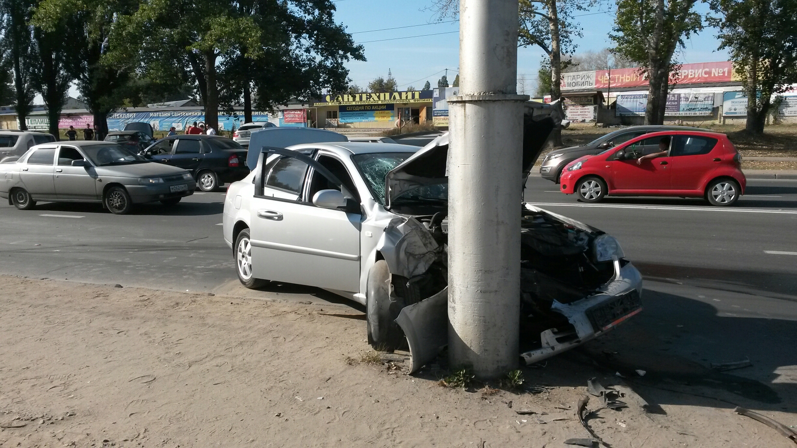 Улица Московская Липецк ДТП