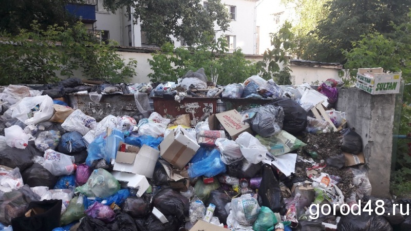 Мусор в центре Липецка начали убирать Мусор в центре Липецка начали убирать