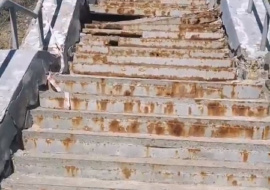 Лестницу на Городище отремонтируют к осени