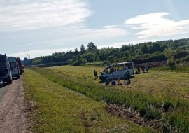 В Ленинградской области в ДТП с автобусом из Таллина погибли двое и шестеро пострадали