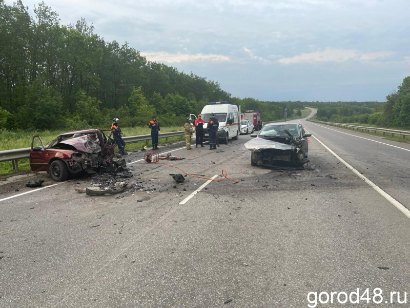 В лобовом столкновении на трассе Липецк – Данков погиб 52-летний водитель
