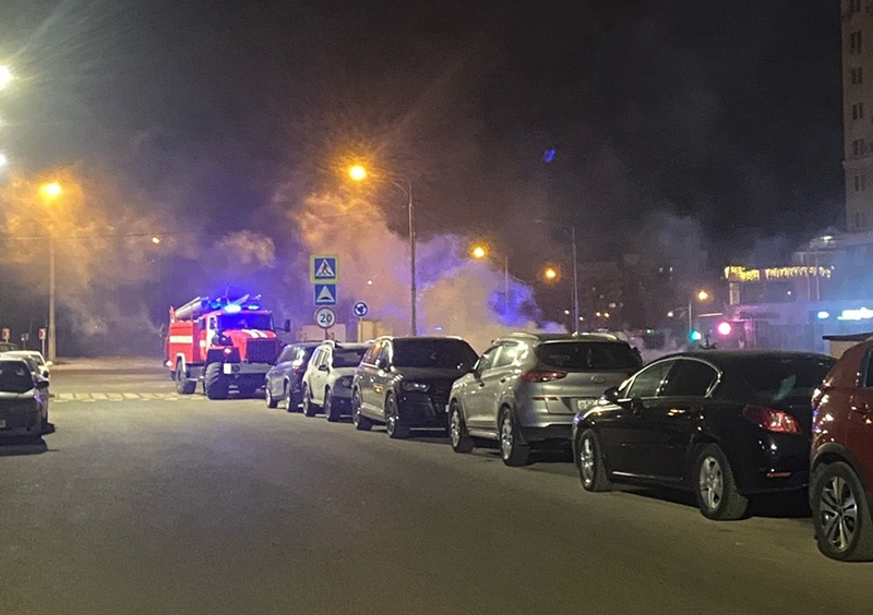 В липецком микрорайоне «Университетский» сгорел автомобиль