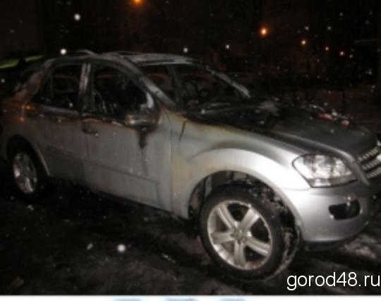 «Mercedes-Benz ML-350» сгорел ночью в Липецке «Mercedes-Benz ML-350» сгорел ночью в Липецке