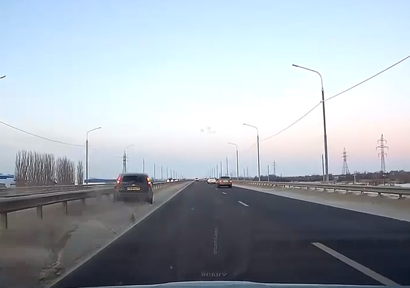 подрезал подрезала на трассе