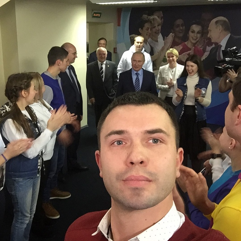 Липчанин похвастался селфи с Путиным Липчанин похвастался селфи с Путиным