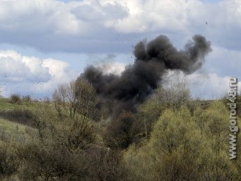 В Липецкой области взорвали боеприпасы В Липецкой области взорвали боеприпасы