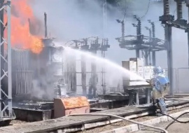 В Сочи локализовали пожар на трансформаторной подстанции 